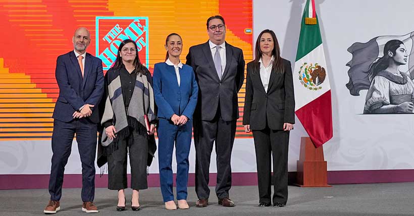 Sheinbaum anuncia inversión de 1,300 millones de dólares de Home Depot en México