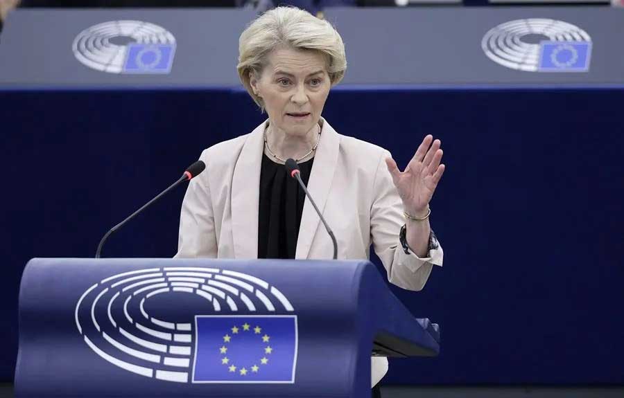 Von der Leyen asegura que la UE tiene «el poder para contraatacar» los aranceles de Trump