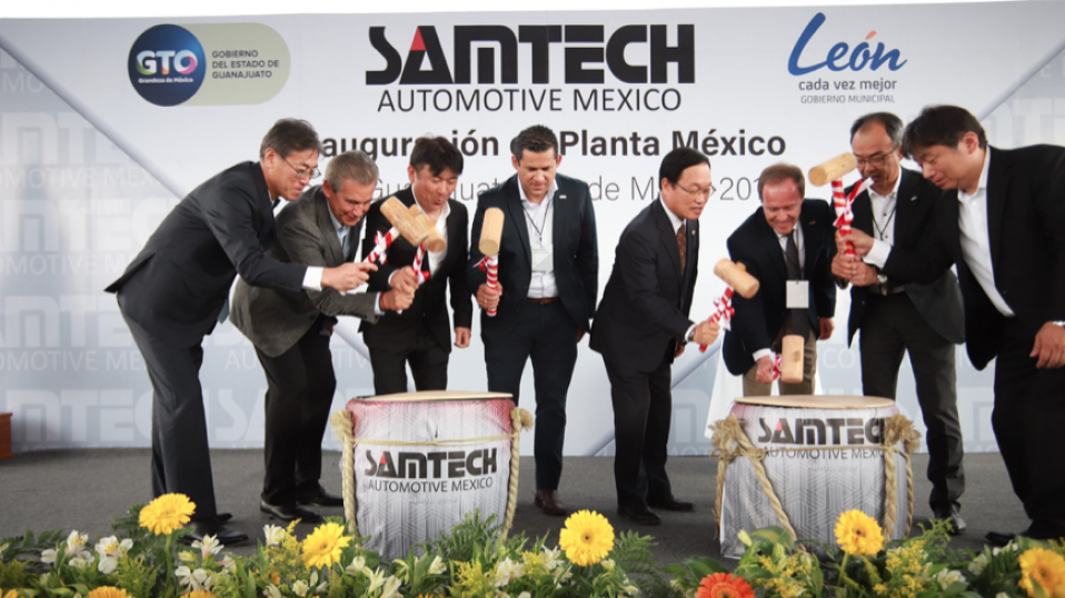 Inauguran planta Samtech Automotive en León