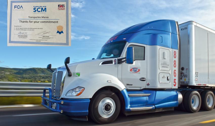MARVA EN RUTA CORRECTA, RECIBE RECONOCIMIENTO DE FCA MÉXICO