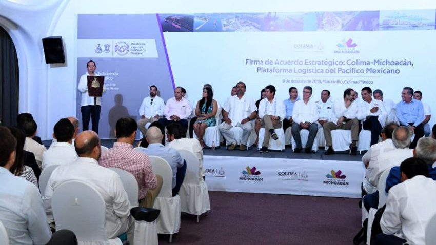 MICHOACÁN Y COLIMA FIRMAN CONVENIO: PLATAFORMA LOGÍSTICA DEL PACÍFICO MEXICANO