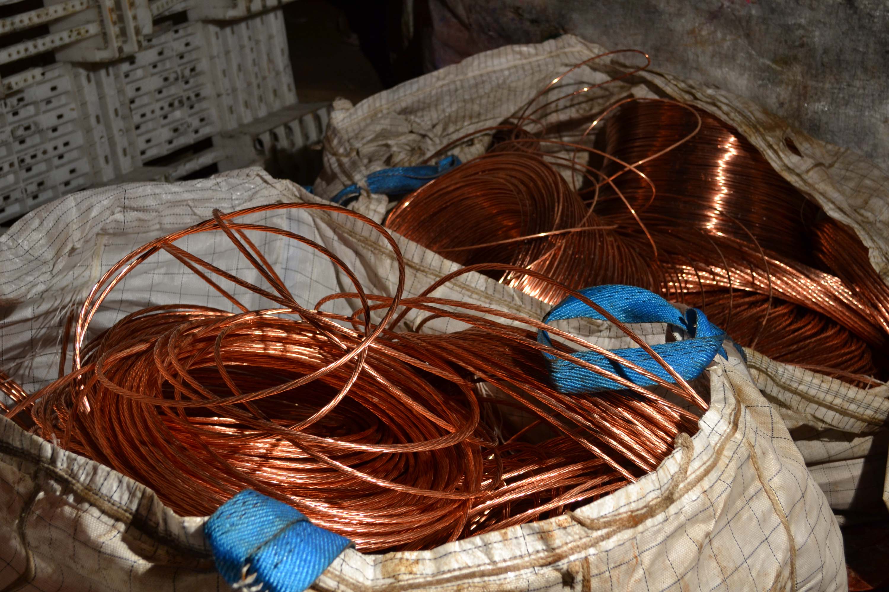 Se tomaron muestras de carga de cobre antes de exportación