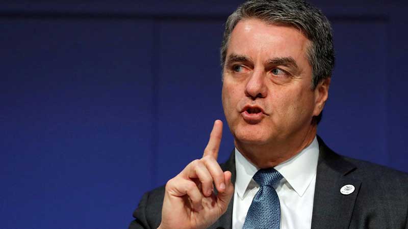 Coronavirus perturbará el comercio mundial, haciéndolo caer hasta 32% en 2020, advierte la OMC