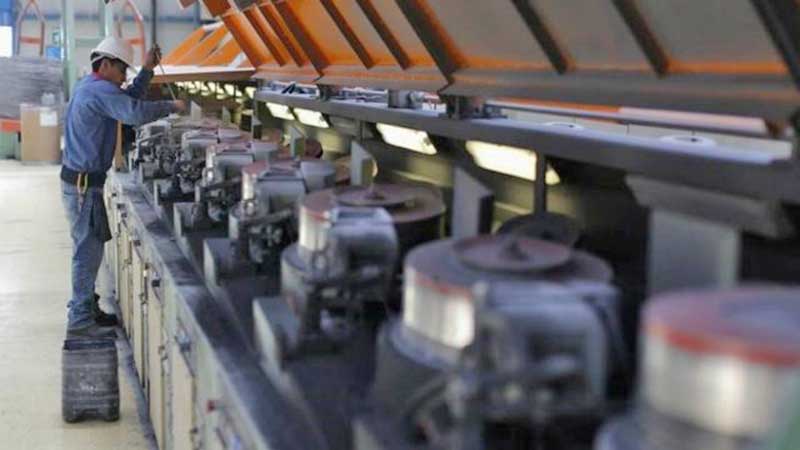 Actividad industrial del país se contrae en febrero