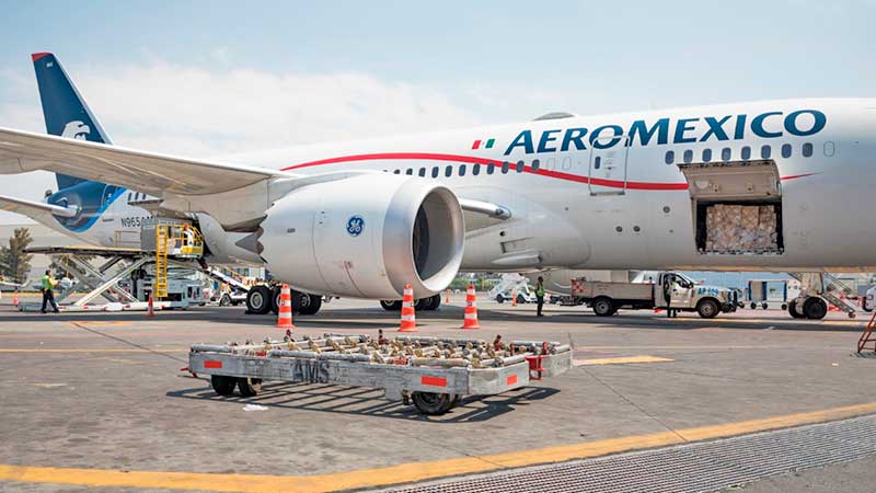 Aeroméxico suma 200 vuelos de carga