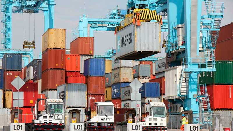 México ve caída de 11,1% en manejo de contenedores en el primer semestre