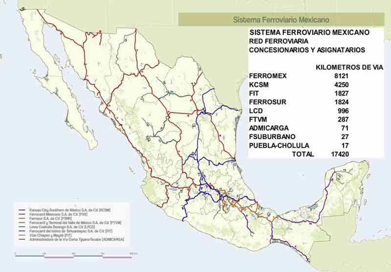 19 AGO. 2020 México lanza el Atlas del Sistema Ferroviario