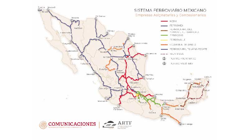 Crean el Mapa Digital del Sistema Ferroviario Mexicano