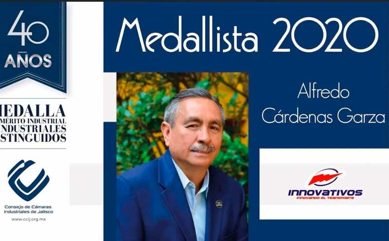 Entregarán medalla al Mérito Industrial a Alfredo Cárdenas Garza