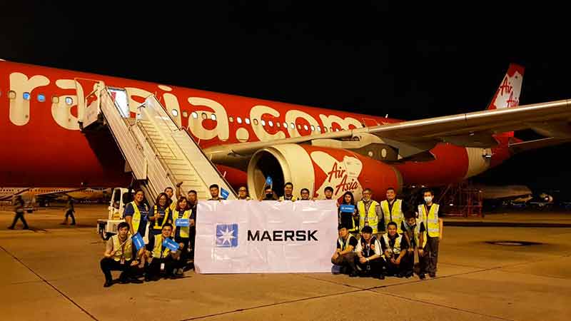 Maersk's first airfreight shipment takes off from Thailand