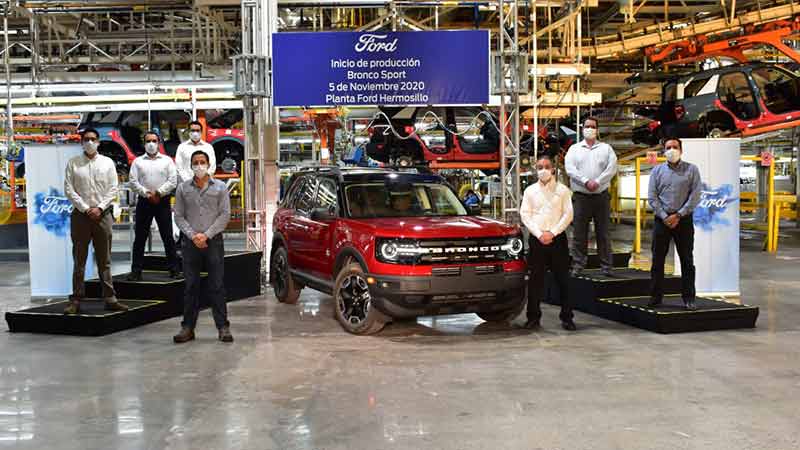 Ford arranca la producción de la SUV Bronco Sport en su planta de Hermosillo