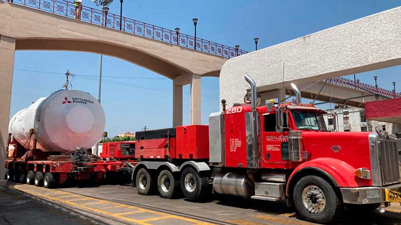 Arribó al puerto de Tampico turbina de 500 toneladas para planta de Iberdrola en SLP