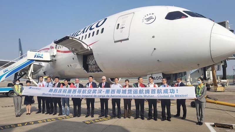 Inaugura Aeroméxico ruta a Wuhan