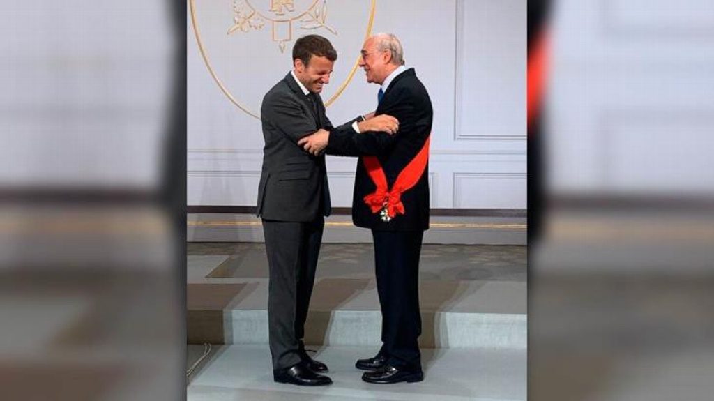 José Ángel Gurria Treviño recibe la Gran Cruz de la Legión de Honor por el Presidente de Francia Emmanuel Macron