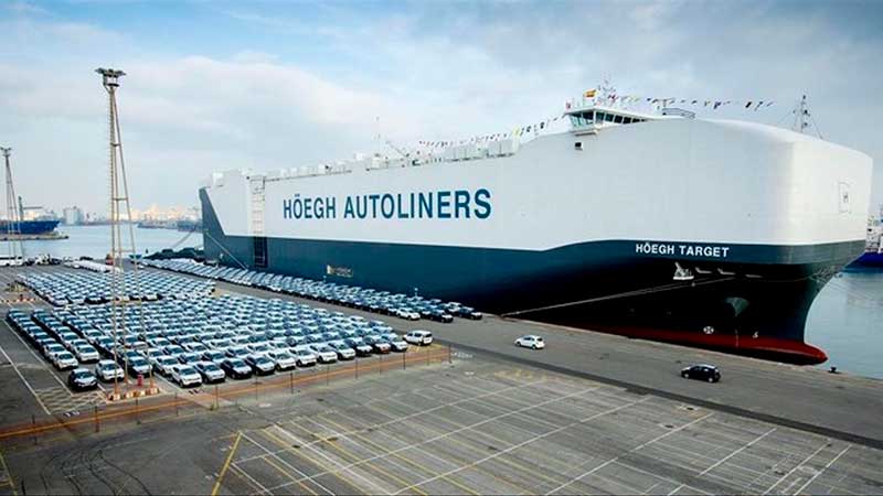 Repunta comercio marítimo de vehículos a julio de 2021