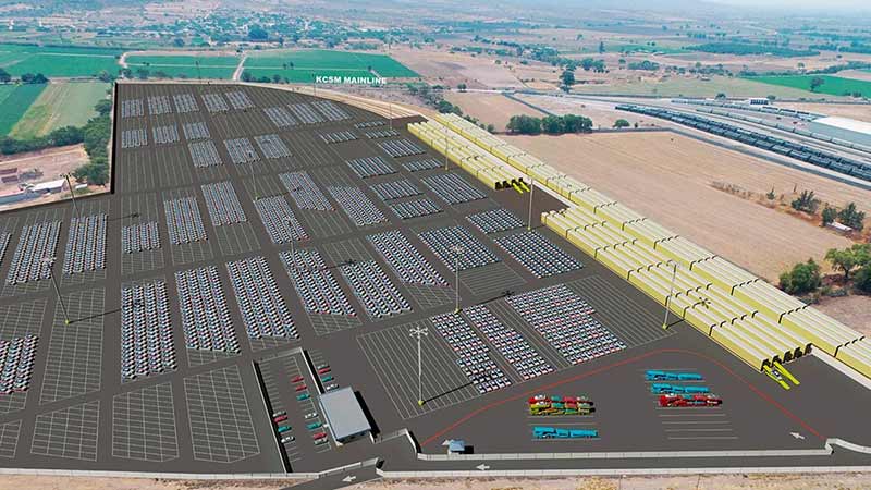 Anuncian KCS construcción de un centro de distribución de vehículos en SLP