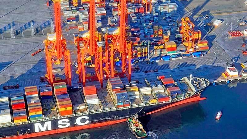 Tarifas de carga contenerizada de Shanghái a Los Ángeles cayeron un 2% o US$275 hasta los US$10.898/FEU