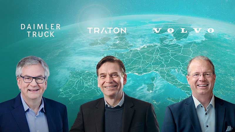 Daimler Truck, TRATON y Volvo firman un acuerdo de empresa conjunta