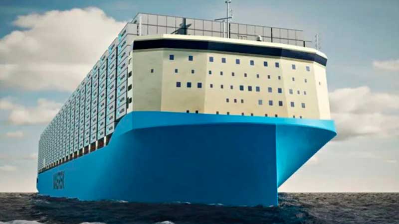 Maersk presenta porta contenedores que se mueven con Metanol