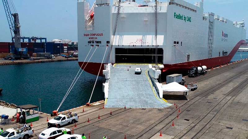 Transporte marítimo de vehículos aumenta 14%