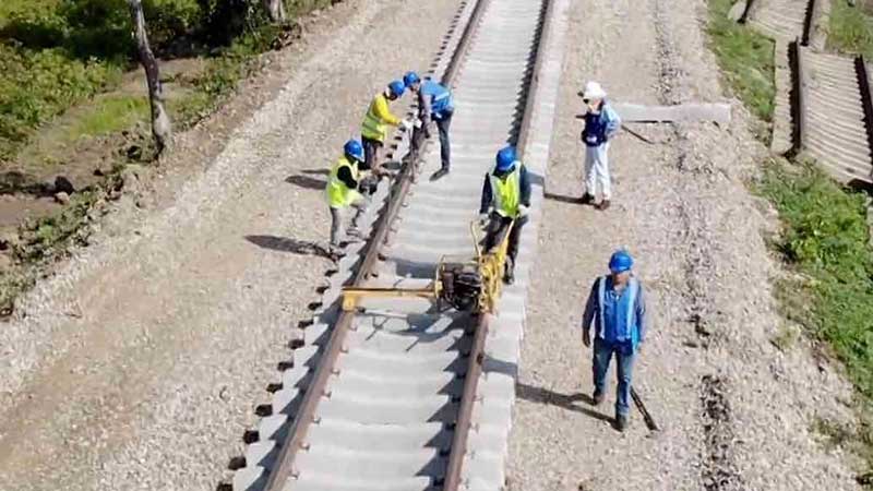 Rehabilitación de ferrovía interoceánica de México alcanza un avance de 66%