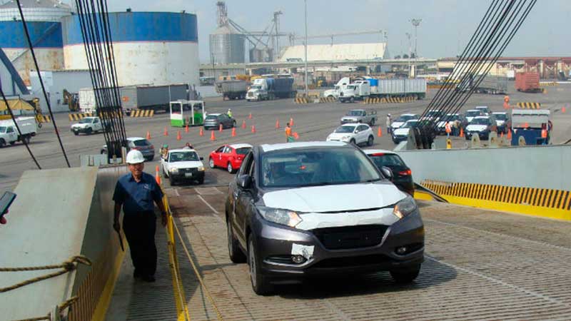 Puertos aumentan carga automotriz en enero de 2022