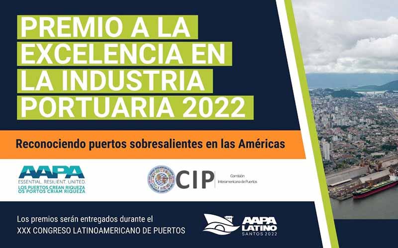 AAPA Latino y CIP OEA reconocerán excelencia portuaria durante Congreso Latinoamericano de Puertos en Santos