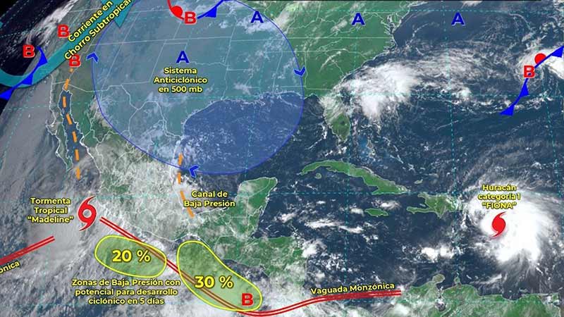 Cierran navegación en Manzanillo por Tormenta tropical Madeline