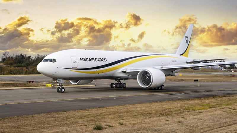 MSC recibe su primera aeronave de carga y volará rutas entre China, Estados Unidos, México y Europa