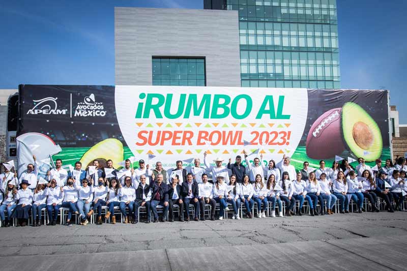 Productores y exportadores de aguacate de Michoacán da Kick Off Rumbo al Super Bowl