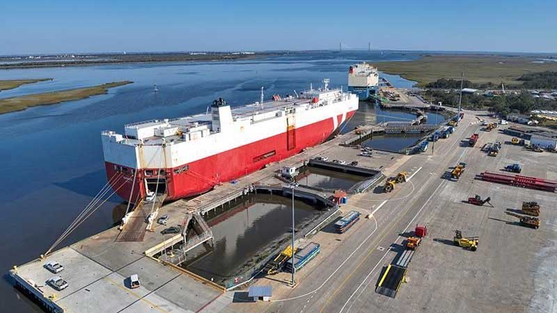 Puerto de Brunswick recibe primer servicio Gold Star desde México